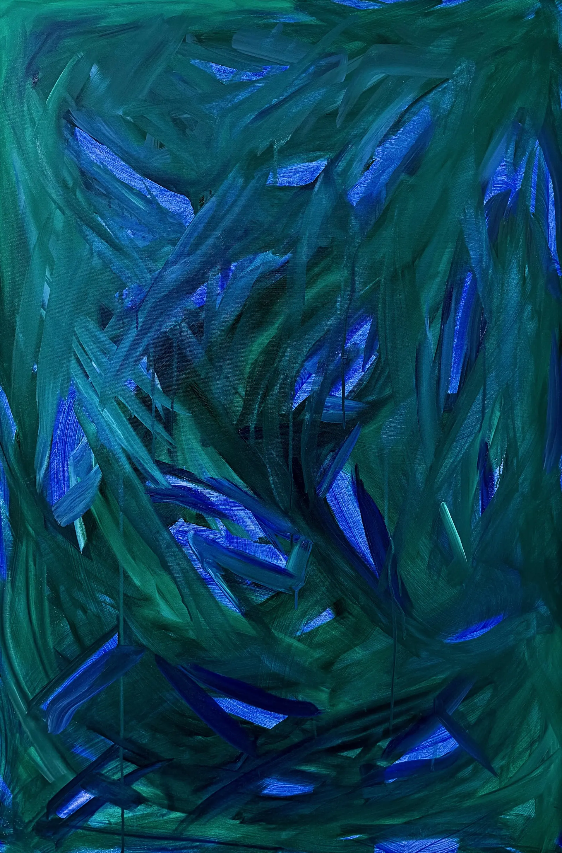 VODNÍKŮV SEN, 80 X 120 CM, OIL ON CANVAS, 2024