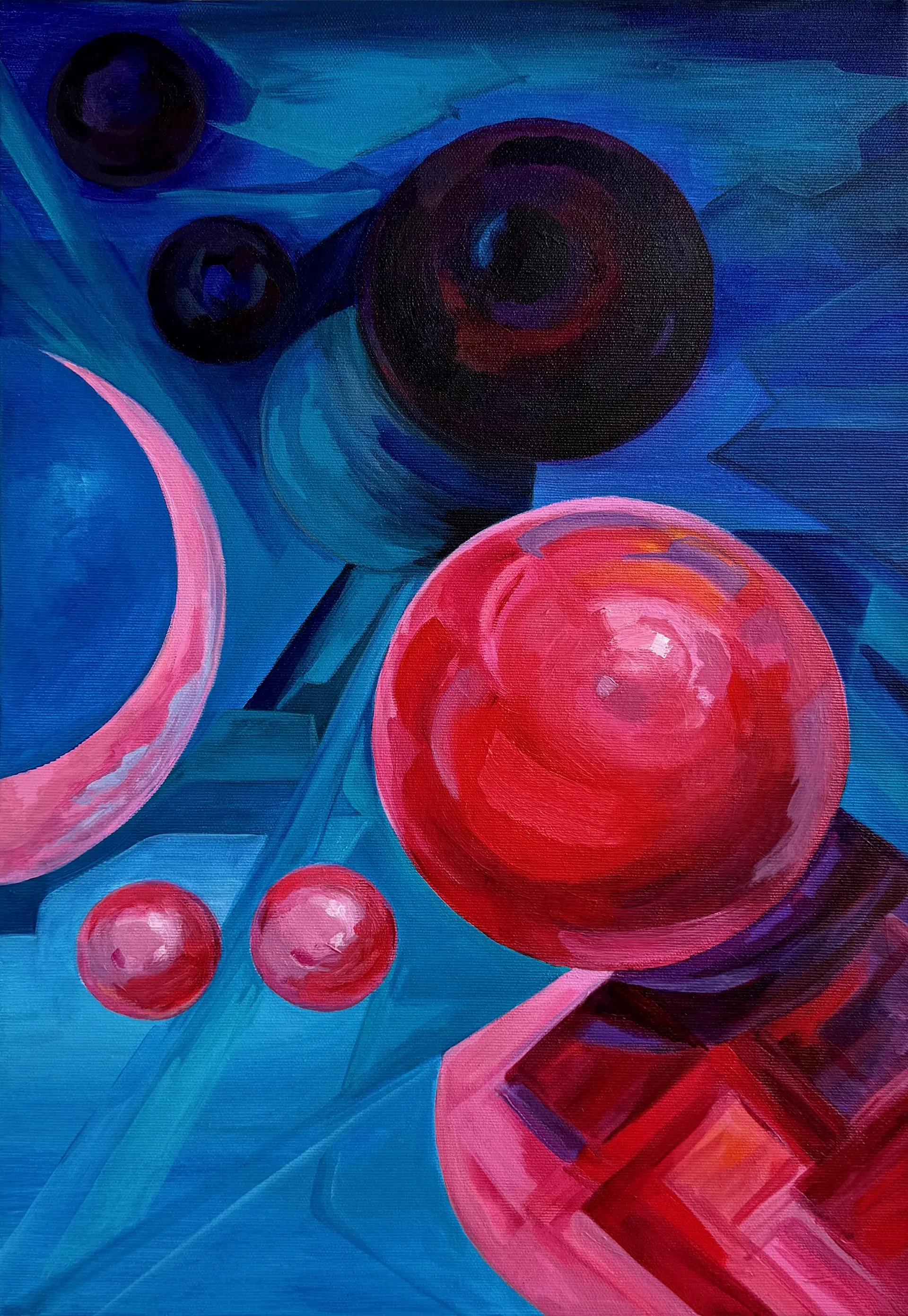 AD INFINITUM, 35 X 50  CM, ACRYLIC ON CANVAS, 2024